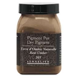 Sennelier Dry Pigment - Raw Umber, 120 g jar