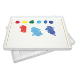 Super Pro Palette - open with assorted paints