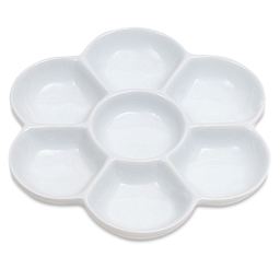 Yasutomo Flower Porcelain Dish - 7 wells
