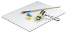 Amaco Paragona Glass Artist Palette with brush and roller