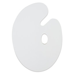 Art Alternatives Clear Acrylic Palette - Oval, 10" x 14", front