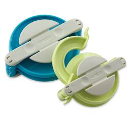 Clover Pom Pom Maker - Set of 2 Large Pom Pom Makers shown