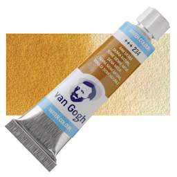 Van Gogh Watercolor - Raw Sienna, 10 ml tube and swatch