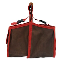 Xiem Studio Art Bag - Side end view showing handle and straps