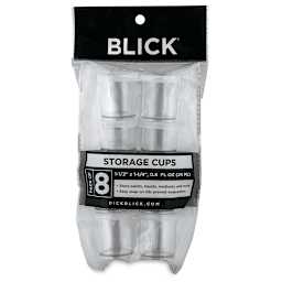 Blick Plastic Storage Cups - 0.8 oz, Pkg of 8 (in package)