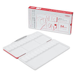 Holbein Watercolor Palette with Removable Pans - 24 Wells