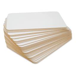 MasterVision Dry Erase Double-Sided Lap Boards - 8-1/4" x 11-7/10", Package of 30