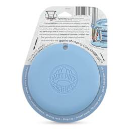 Paint Puck CollapsiBowl Portable Brush Cleaner - Blue, back of the packaging