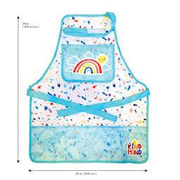 Kind Mind Adaptive Art Smock with dimensions