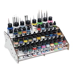 Vallejo Paint Stand Short Front Module filled with supplies, sold separately