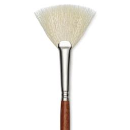 Amaco Fitch Glaze Fan Brush - Short Handle, Size 4, close-up