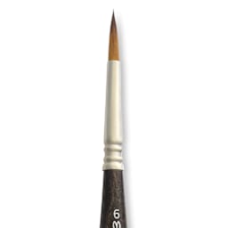Escoda Prado Tame Synthetic Travel Brush - Round, Size 6, close-up