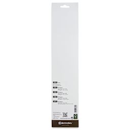 Escoda Primera Teijin Synthetic Brushes - Series 8958 Set of 4, Long Handle, back of the packaging