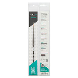Vallejo Synthetic Golden Toray Hobby Brush - Detail Round, Size 1