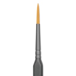 Vallejo Synthetic Golden Toray Hobby Brush - Precision Round, Size 3, close up