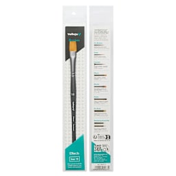 Vallejo Synthetic Golden Toray Hobby Brush - Effects Flat, Size 10, front and back of packaging