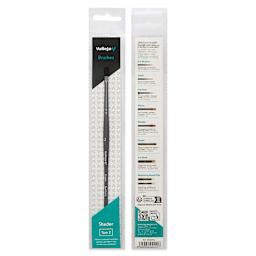 Vallejo Synthetic Squirrel Hobby Brush - Filbert Shader, Size 2, front and back of packaging