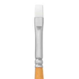Utrecht Series 300 White Taklon Brush - Bright, Size 1