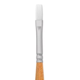 Utrecht Series 300 White Taklon Brush - Flat, Size 1