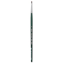Silver Brush Ruby Satin Synthetic Brush - Bright, Size 0, Short Handle