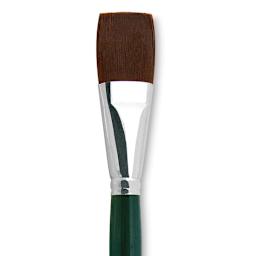 Silver Brush Ruby Satin Synthetic Brush - Bright, Size 30, Short Handle close-up