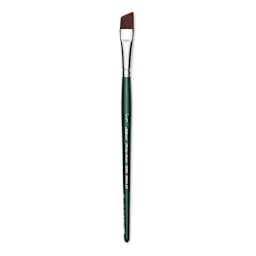 Silver Brush Ruby Satin Synthetic Brush - Angular, Size 1/2", Short Handle