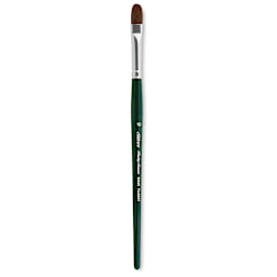 Silver Brush Ruby Satin Synthetic Brush - Filbert, Size 10, Short Handle