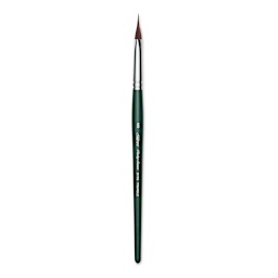 Silver Brush Ruby Satin Synthetic Brush - Pointed Triangle, Medium, Short Handle