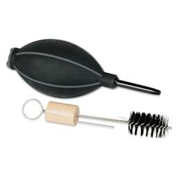 FolkArt Drizzle Blow and Splatter Tools - Set of 2, blower and splatter brush laid out
