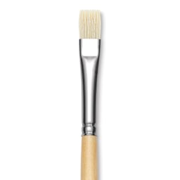 Utrecht Rhenish Pure Hog Bristle Brush - Bright, Size 5, Long Handle