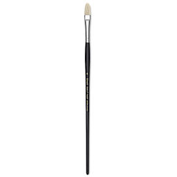 Utrecht Natural Chungking Pure Bristle Brush - Filbert, Size 6, Long Handle