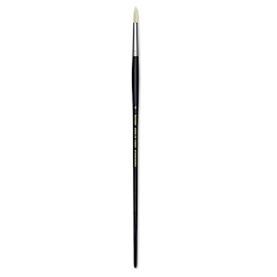 Utrecht Natural Chungking Pure Bristle Brush - Round, Size 4, Long Handle