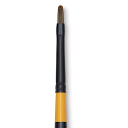 Utrecht Manglon Synthetic Brush - Filbert, Size 2, Long Handle close-up