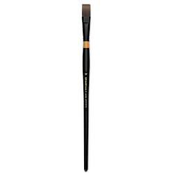 Utrecht Manglon Synthetic Brush-Flat, Size 18, Long Handle