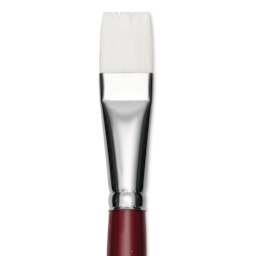 Utrecht Series 232 Synthetic White Nylon Sable Brush - Bright, Size 20, close up