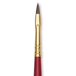Blick Master Synthetic Kolinsky Brush - Long Handle, Filbert, Size 2, close-up