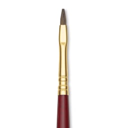 Blick Master Synthetic Kolinsky Brush - Short Handle, Bright, Size 2, close-up