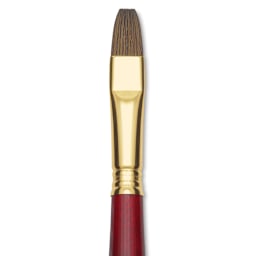 Blick Master Synthetic Kolinsky Brush - Short Handle, Bright, Size 14, close-up