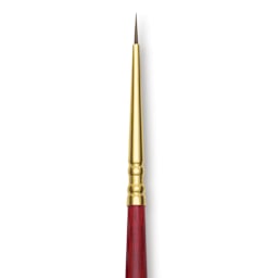 Blick Master Synthetic Kolinsky Brush - Long Handle, Round, Size 3/0, close-up