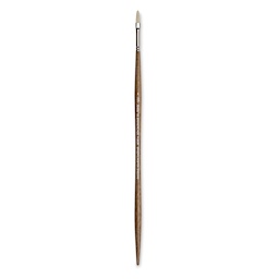 Winsor & Newton Artists' Oil Synthetic Hog Brush - Filbert, Size 1, Long Handle (full length)