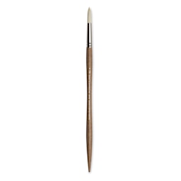 Winsor & Newton Artists' Oil Synthetic Hog Brush - Round, Size 8, Long Handle (full length)
