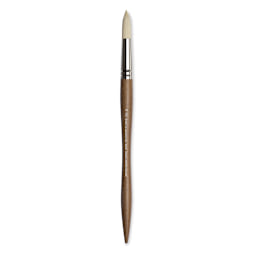 Winsor & Newton Artists' Oil Synthetic Hog Brush - Round, Size 16, Long Handle (full length)