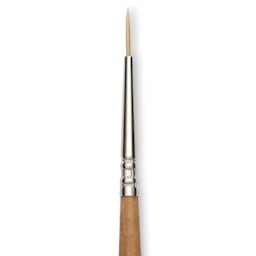 Escoda Futura Synthetic Bristle Brush - Series 5400, Round, Size 0, Long Handle, close-up
