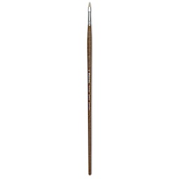 Escoda Futura Synthetic Bristle Brush - Series 5410, Short Filbert, Size 4, Long Handle