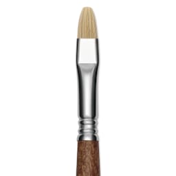 Escoda Futura Synthetic Bristle Brush - Series 5420, Bright, Size 10, Long Handle, close-up