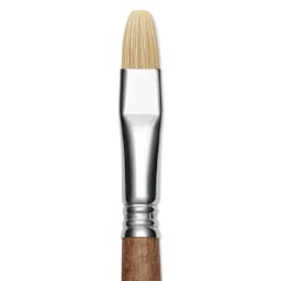 Escoda Futura Synthetic Bristle Brush - Series 5420, Bright, Size 12, Long Handle, clos-up