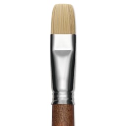 Escoda Futura Synthetic Bristle Brush - Series 5420, Bright, Size 20, Long Handle, close-up
