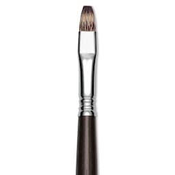 Escoda Vintage Synthetic Brush - Bright, Long  Handle, Size 10
