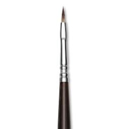 Escoda Vintage Synthetic Brush - Filbert, Long  Handle, Size 1