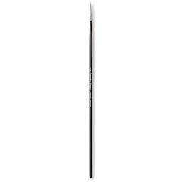 Escoda Vintage Synthetic Brush - Round Pointed, Long  Handle, Size 2/0